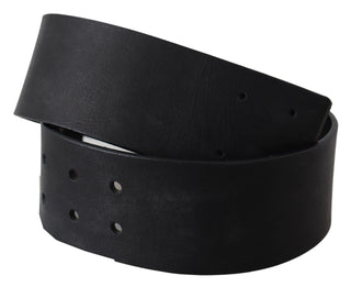 Elegant Solid Black Leather Belt - Luxury for You