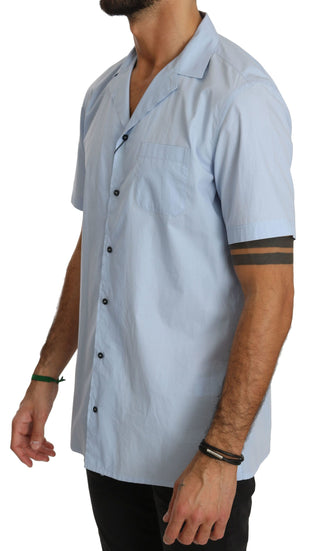 Elegant Blue Cotton Casual Shirt - Luxury for You