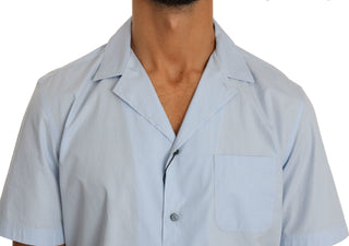 Elegant Blue Cotton Casual Shirt - Luxury for You