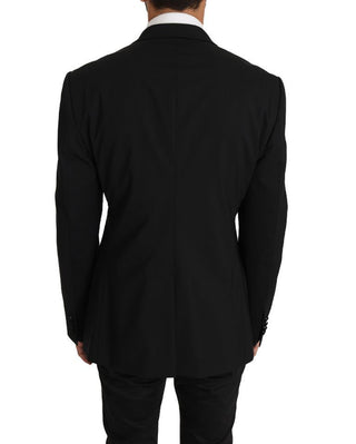 Elegant Black Slim Fit Martini Blazer Jacket - Luxury for You