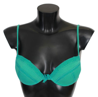 Luxurious Green Cotton Push Up Bra - Luxury for You