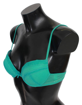 Luxurious Green Cotton Push Up Bra - Luxury for You