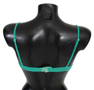 Luxurious Green Cotton Push Up Bra - Luxury for You