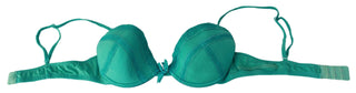 Luxurious Green Cotton Push Up Bra - Luxury for You