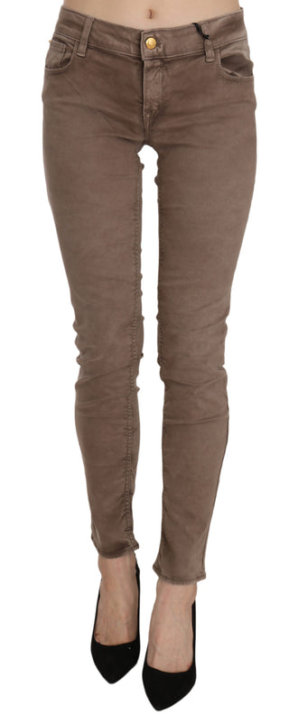 Chic Brown Slim Fit Skinny Jeans - Luxury for You