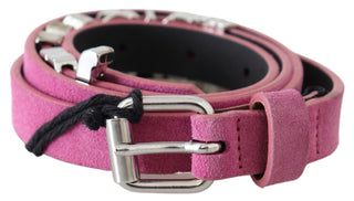 Fuschia Pink Leather Waist Belt - Luxury for You