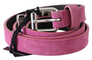 Fuschia Pink Leather Waist Belt - Luxury for You