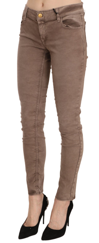 Chic Brown Slim Fit Skinny Jeans - Luxury for You