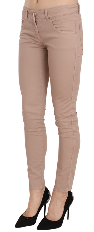 Chic Slim Fit Skinny Brown Pants - Luxury for You