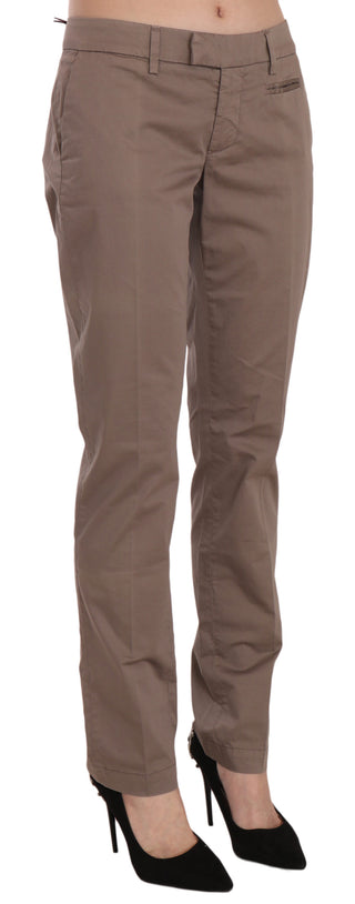 Chic Brown Straight Cut Trousers - Luxury for You