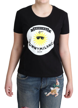 Chic Moschino Cotton Tee With Milano Print - Luxury for You