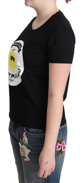 Chic Moschino Cotton Tee With Milano Print - Luxury for You