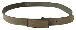 Chic Army Green Velvet Buckle Leather Belt - Luxury for You