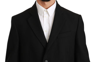 Elegant Black Wool Formal Blazer - Luxury for You