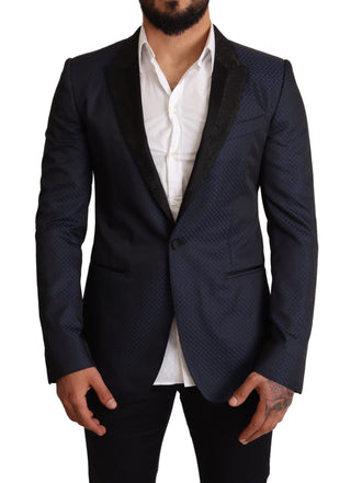 Elegant Blue Slim Fit Martini Blazer - Luxury for You