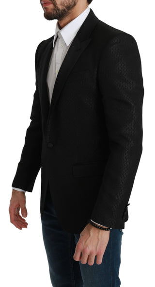 Slim Fit Martini Black Blazer Jacket - Luxury for You