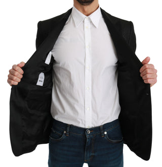 Slim Fit Martini Black Blazer Jacket - Luxury for You