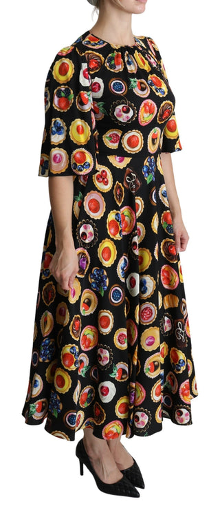 Chic Multicolor Maxi Desserts Print Dress - Luxury for You