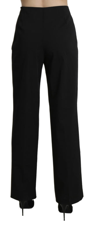 Elegant High Waist Straight Black Pants - Luxury for You