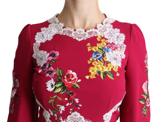 Floral Embroidered Sheath Midi Dress - Luxury for You