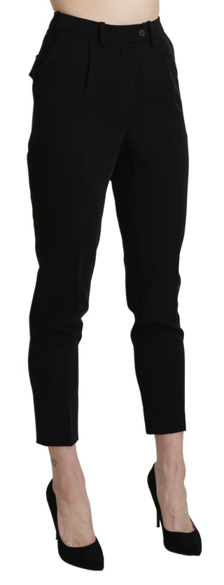 Chic High Waist Skinny Cropped Trousers - Luxury for You