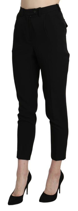 Chic High Waist Skinny Cropped Trousers - Luxury for You