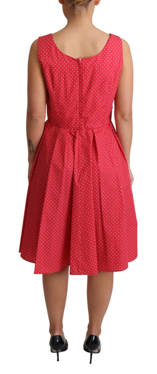 Polka-dot Sleeveless A-line Dress