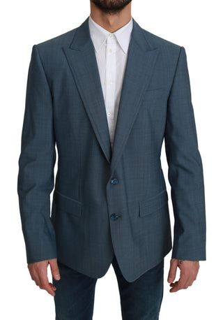 Elegant Light Blue Slim Fit Blazer - Luxury for You