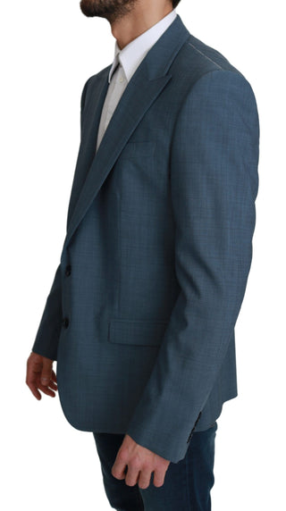 Elegant Light Blue Slim Fit Blazer - Luxury for You