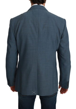 Elegant Light Blue Slim Fit Blazer - Luxury for You