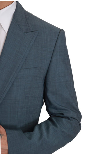 Elegant Light Blue Slim Fit Blazer - Luxury for You