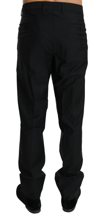 Elegant Black Virgin Wool Dress Pants - Luxury for You