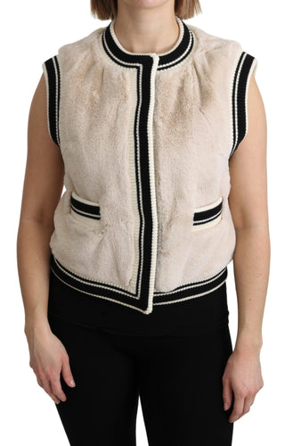 Elegant Sleeveless Faux Fur Vest - Luxury for You