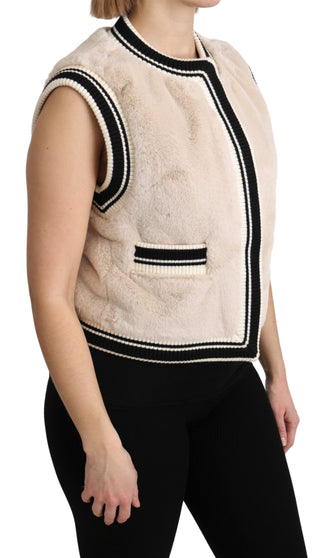 Elegant Sleeveless Faux Fur Vest - Luxury for You