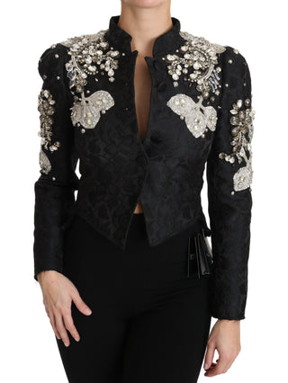 Elegant Black Silver Baroque Jacket - Luxury for You