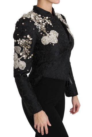 Elegant Black Silver Baroque Jacket - Luxury for You