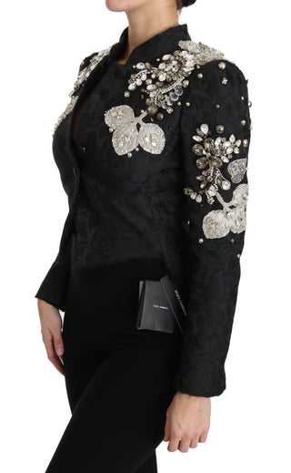 Elegant Black Silver Baroque Jacket - Luxury for You