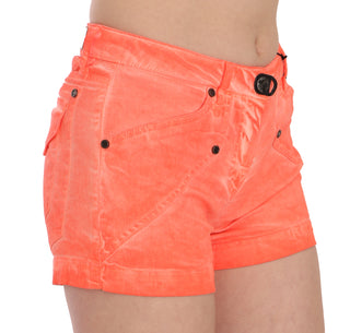 Chic Orange Mid Waist Mini Shorts - Luxury for You