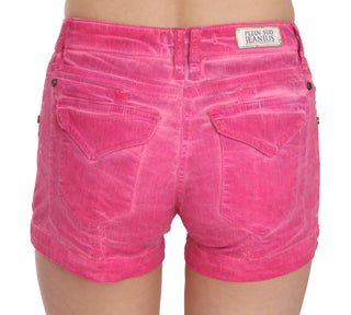 Chic Pink Mid Waist Mini Shorts - Luxury for You