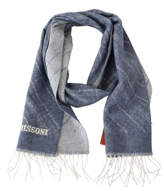 Elegant Cashmere Scarf With Signature Pattern