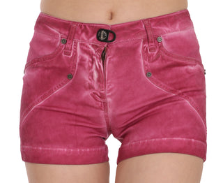 Chic Pink Washed Denim Shorts - Luxury for You