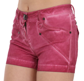 Chic Pink Washed Denim Shorts - Luxury for You