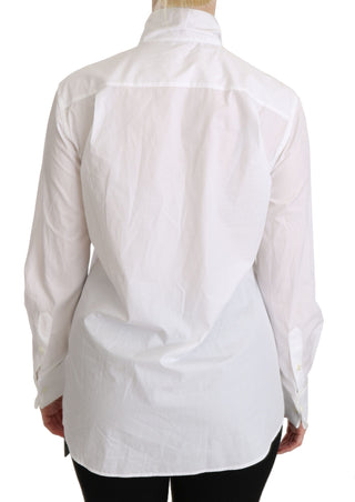 Elegant White Turtle Neck Polo Top - Luxury for You