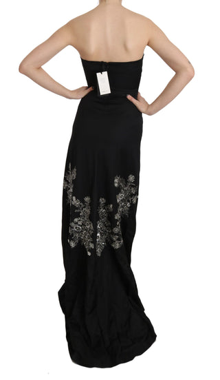 Enchanting Black Maxi Flare Dress - Luxury for You