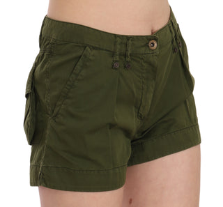 Emerald Mid Waist Cotton Shorts - Luxury for You