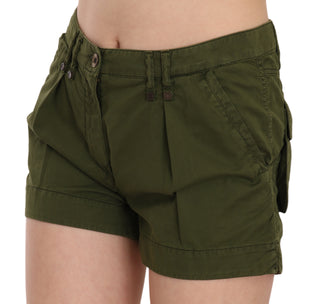 Emerald Mid Waist Cotton Shorts - Luxury for You