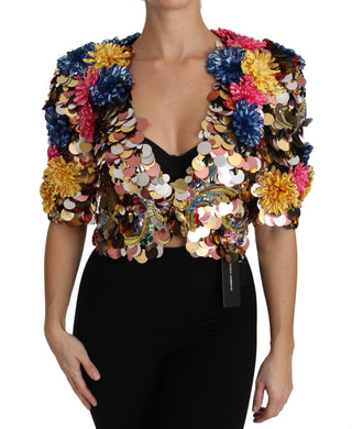 Enchanted Sicily Crystal-embellished Short Jacket - Luxury for You