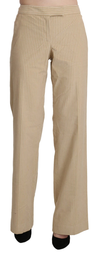 Chic Beige High-waist Wide Leg Pants - Luxury for You