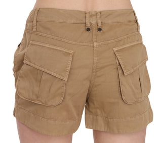 Chic Brown Mid Waist Mini Shorts - Luxury for You