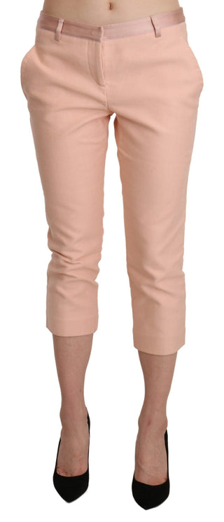 Chic Pink Skinny Capri Pants - Luxury for You